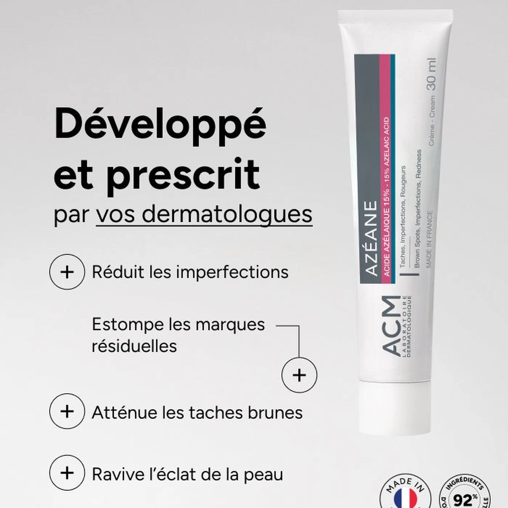 ACM – Azéane Crème Acide Azélaïque 15% Taches, Imperfections & Rougeurs – 30ml – Image 3