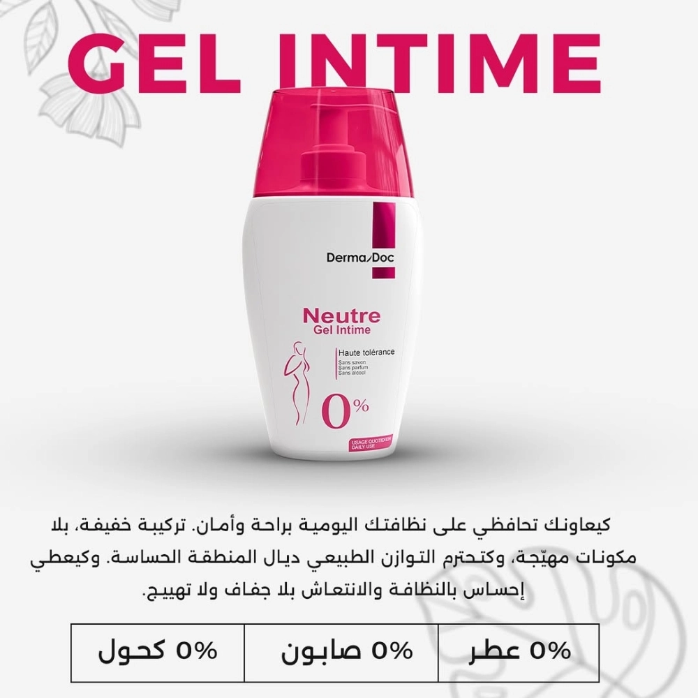 DERMADOC – Gel Intime Neutre – 250ml – Image 2