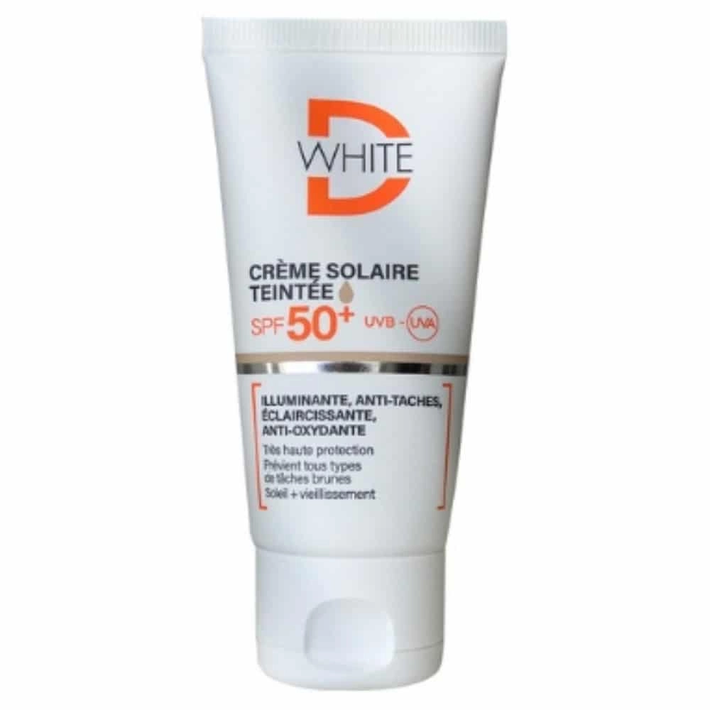 DERMALLIANCE – D-white Crème Solaire Teintée SPF50+ – 50ml