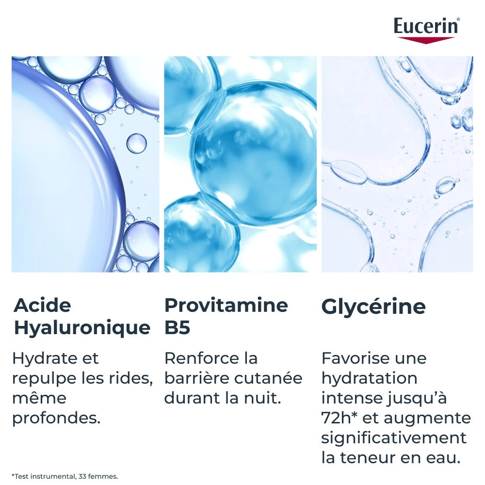 EUCERIN – Hyaluron-Filler 3X Effect Soin de Nuit Booster d’Hydratation – 50ml – Image 5