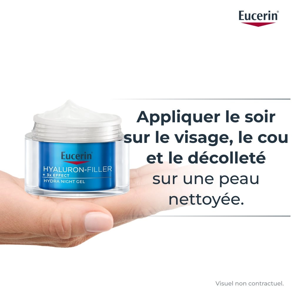 EUCERIN – Hyaluron-Filler 3X Effect Soin de Nuit Booster d’Hydratation – 50ml – Image 2