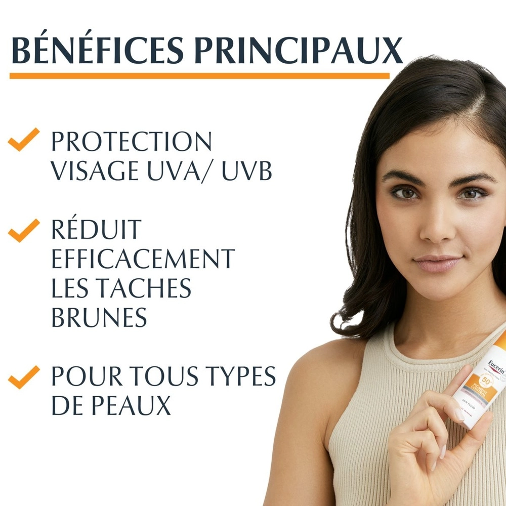 EUCERIN – Sun Pigment Control Fluide Solaire Anti-Taches SPF50+ – 50ml – Image 3