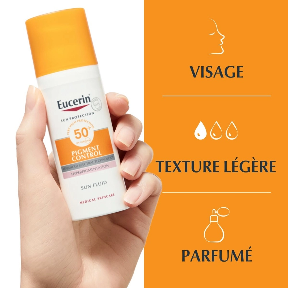 EUCERIN – Sun Pigment Control Fluide Solaire Anti-Taches SPF50+ – 50ml – Image 2