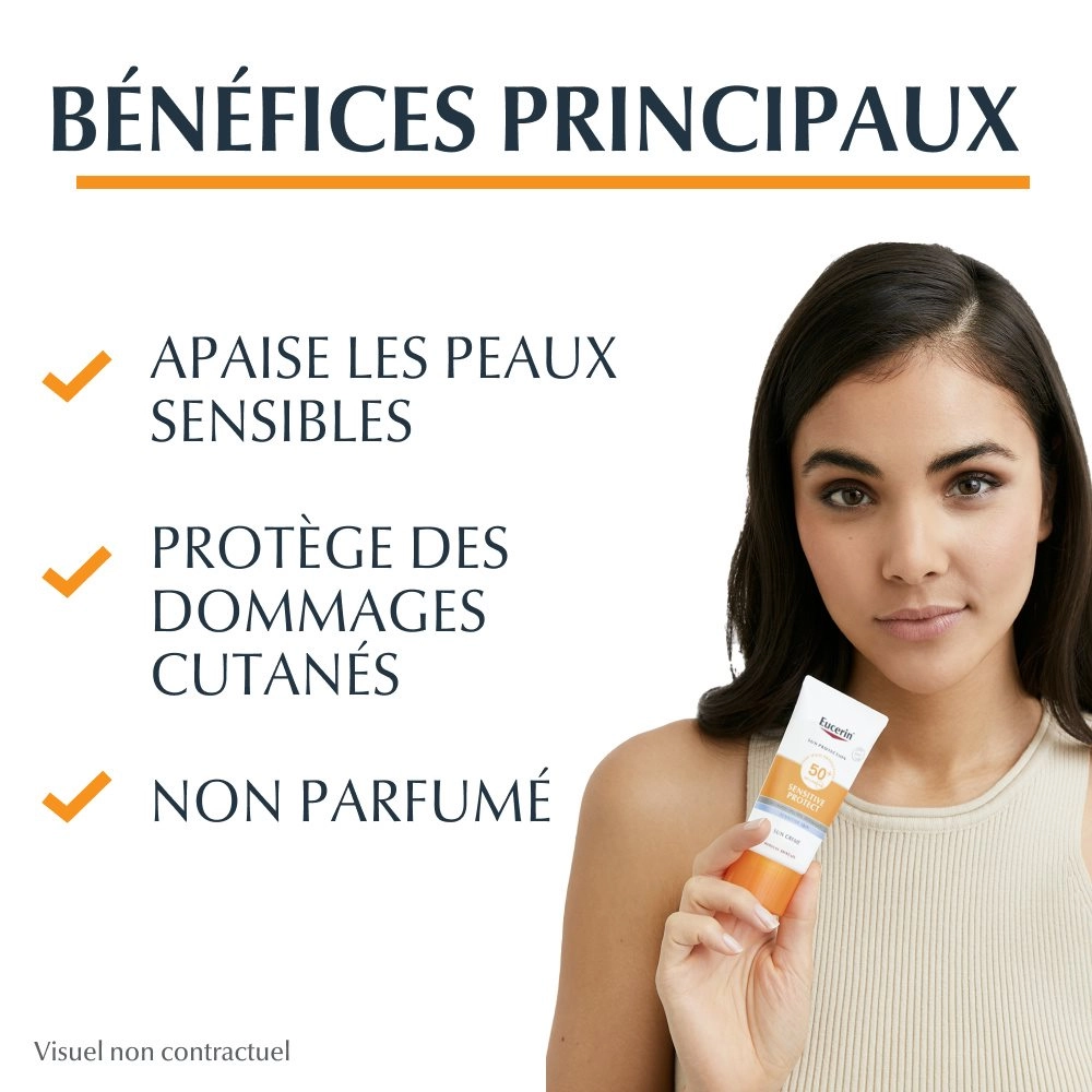 EUCERIN – Sun Sensitive Protect Crème Solaire Peau Sensible SPF50+ – 50ml – Image 3