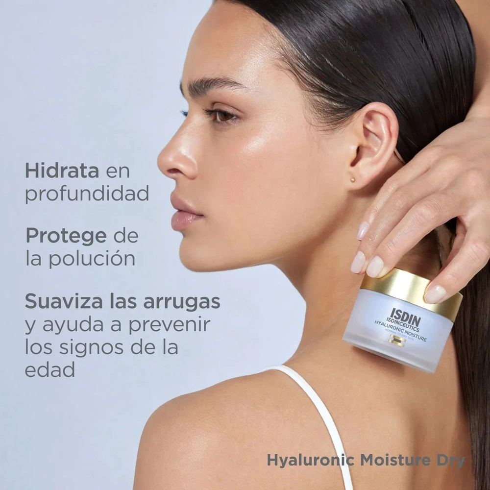 ISDIN – Isdinceutics Hyaluronic Moisture Crème Hydratante Peau Normale à Sèche – 50g – Image 2