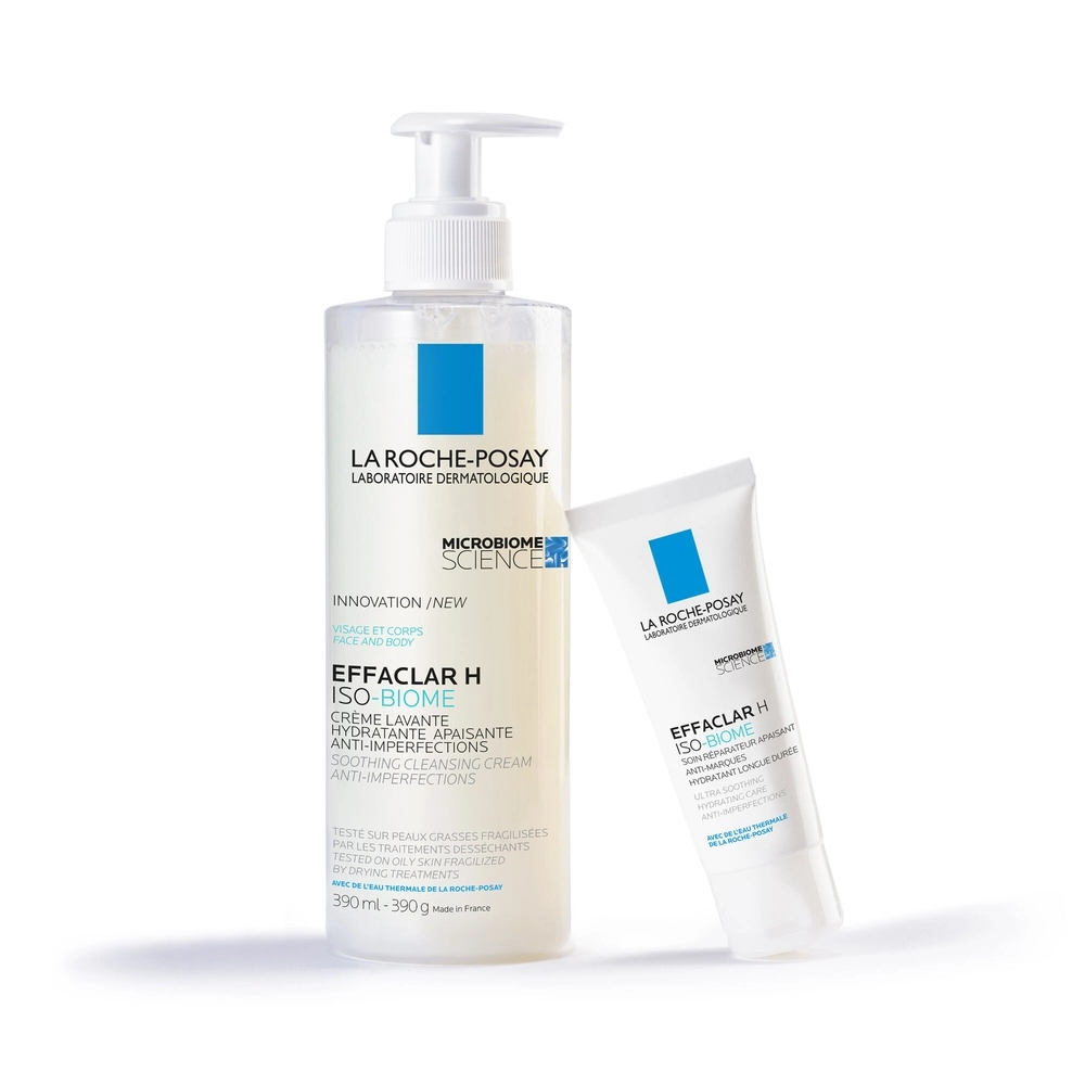 LA ROCHE-POSAY – Effaclar H ISO-BIOME Crème Lavante Hydratante Apaisante – 390ml – Image 3