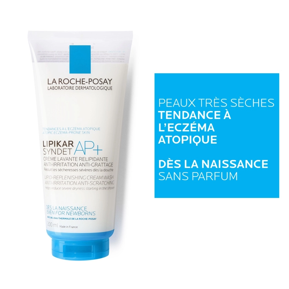 LA ROCHE-POSAY – Lipikar Syndet AP+ Crème Lavante Relipidante – 200ml – Image 2