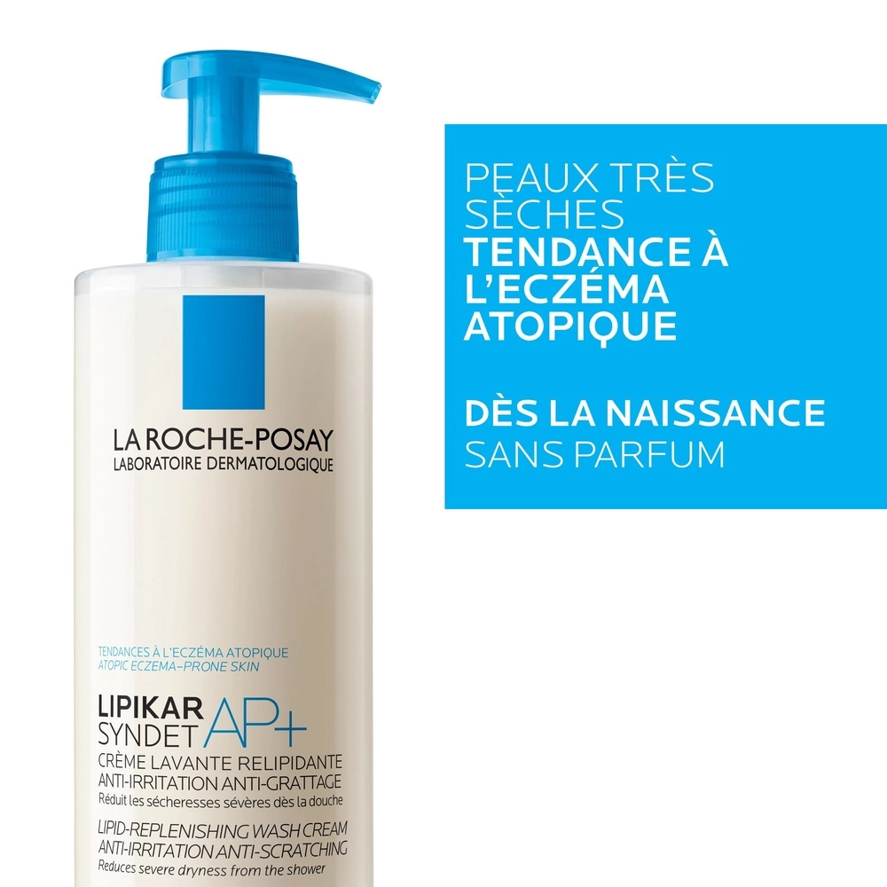 LA ROCHE-POSAY – Lipikar Syndet AP+ Crème Lavante Relipidante – 400ml – Image 2