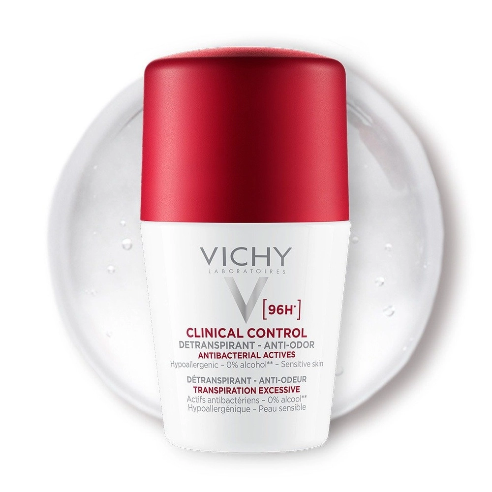 VICHY – Déodorant Roll-On Clinical Control Détranspirant Anti-Odeur 96h – 50ml – Image 2