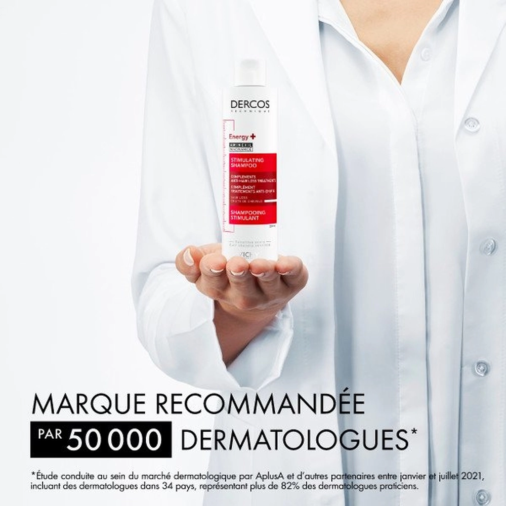 VICHY – Dercos Énergisant Shampoing Stimulant Complément Anti-Chute – 400ml – Image 2