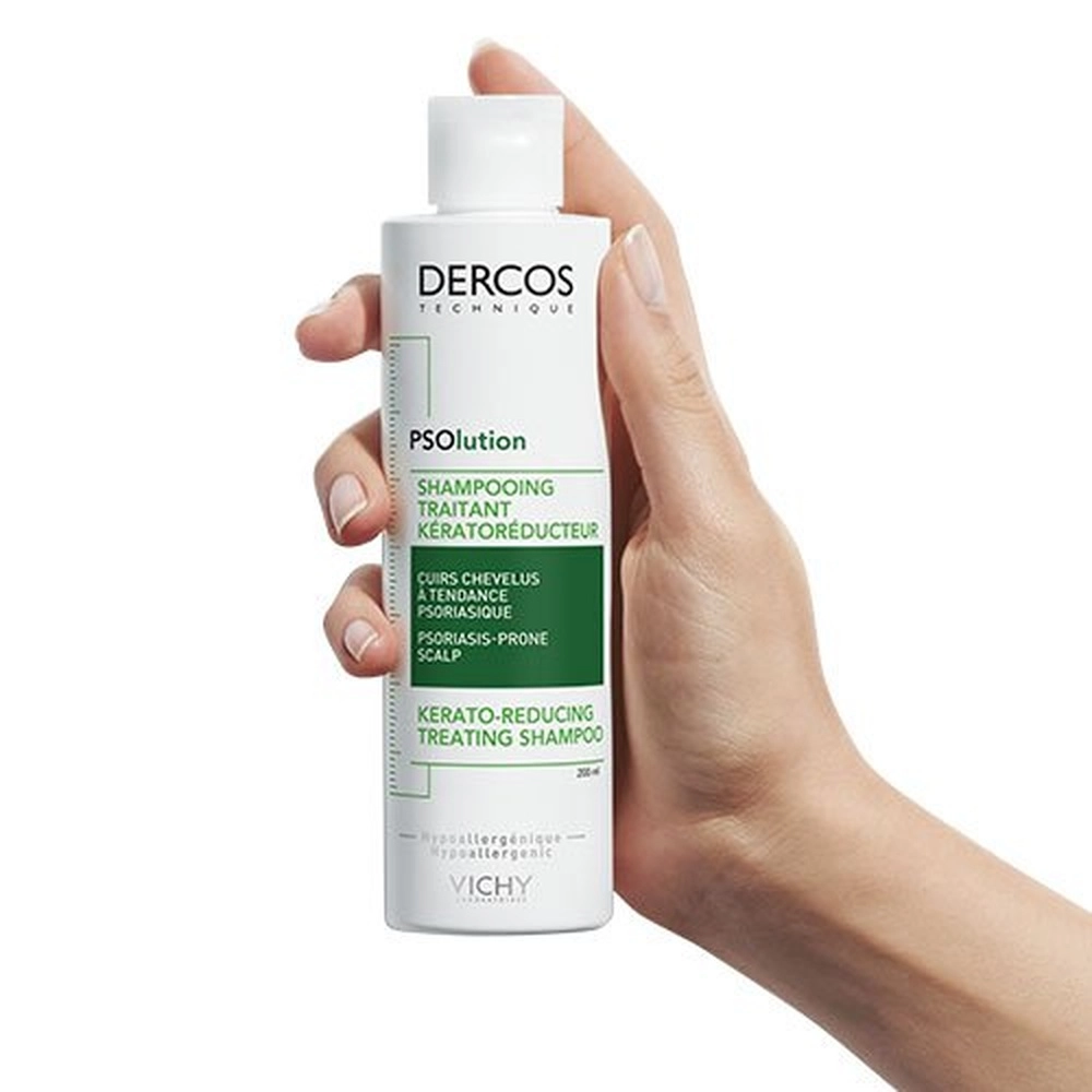 VICHY – Dercos PSOlution Shampoing Traitant Kérato-Réducteur Cuir Chevelu Sensible – 200ml – Image 3