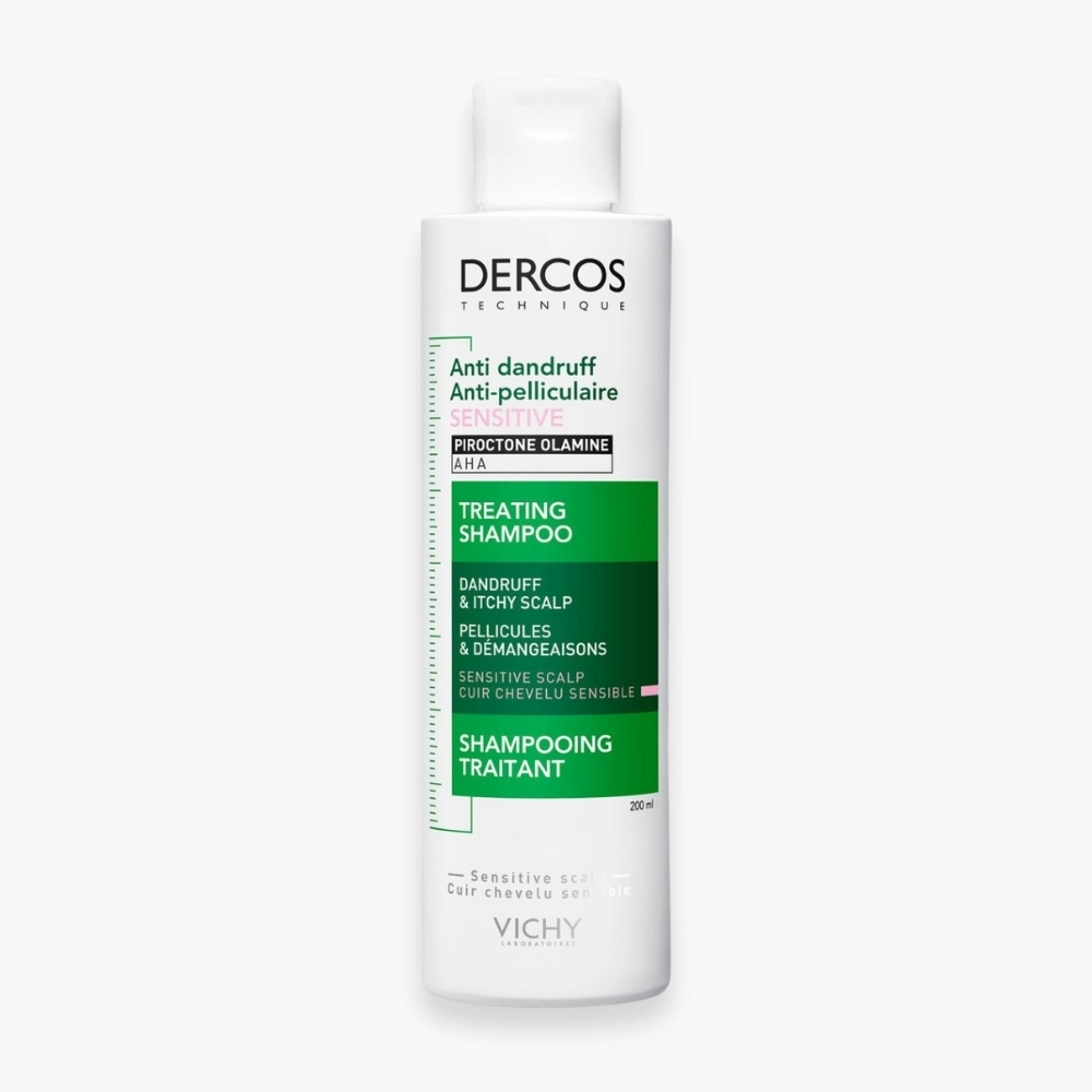 VICHY – Dercos Shampoing Traitant Anti-Pelliculaire Cuir Chevelu Sensible – 200ml